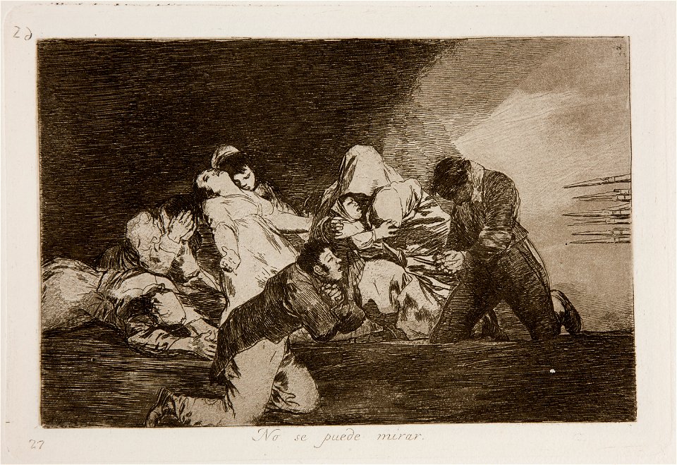 Prado - Los Desastres de la Guerra - No. 26 - No se puede mirar
