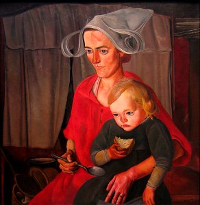 Poverty by B.Grigoriev (1925, Heritage gallery). Free illustration for personal and commercial use.