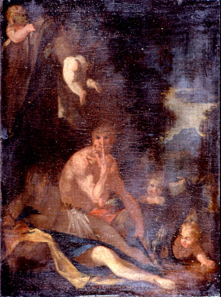 Poussin, Nicolas - Nymph and Satyr - Google Art Project