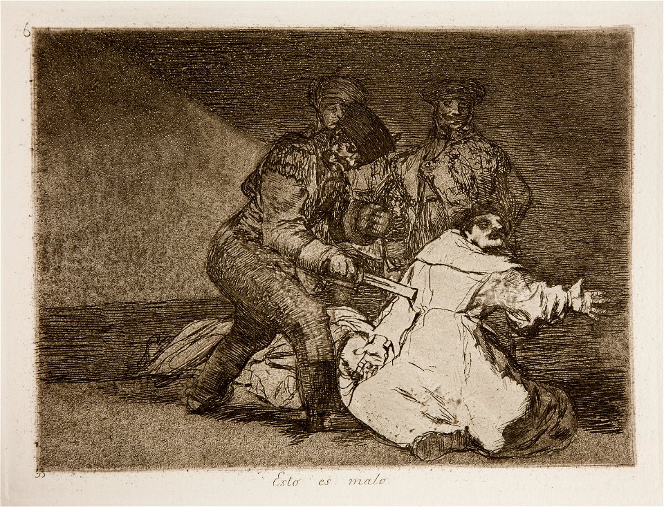 Prado - Los Desastres de la Guerra - No. 46 - Esto es malo