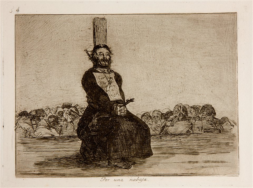 Prado - Los Desastres de la Guerra - No. 34 - Por una nabaja