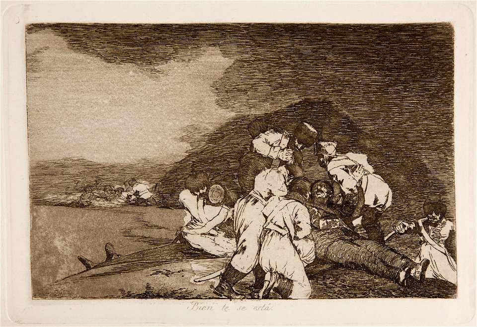 Prado - Los Desastres de la Guerra - No. 06 - Bien te se está