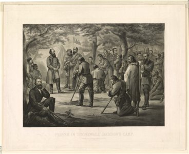 Prayer in Stonewall Jackson's camp (updated) LCCN2003666399