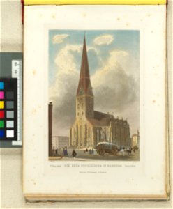 PPN787620688 Hamburgisches Album Die Neue Petrikirche In Hamburg (1860)