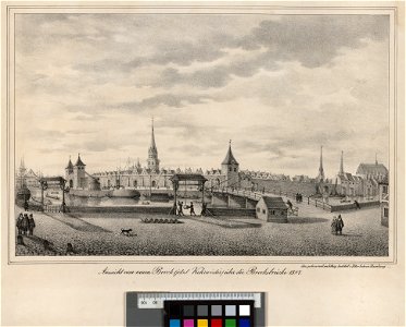 PPN790319071 Aussicht vom neuen Brook (jetzt Kehrwieder) über die Brooksbrücke 1587 (1838)