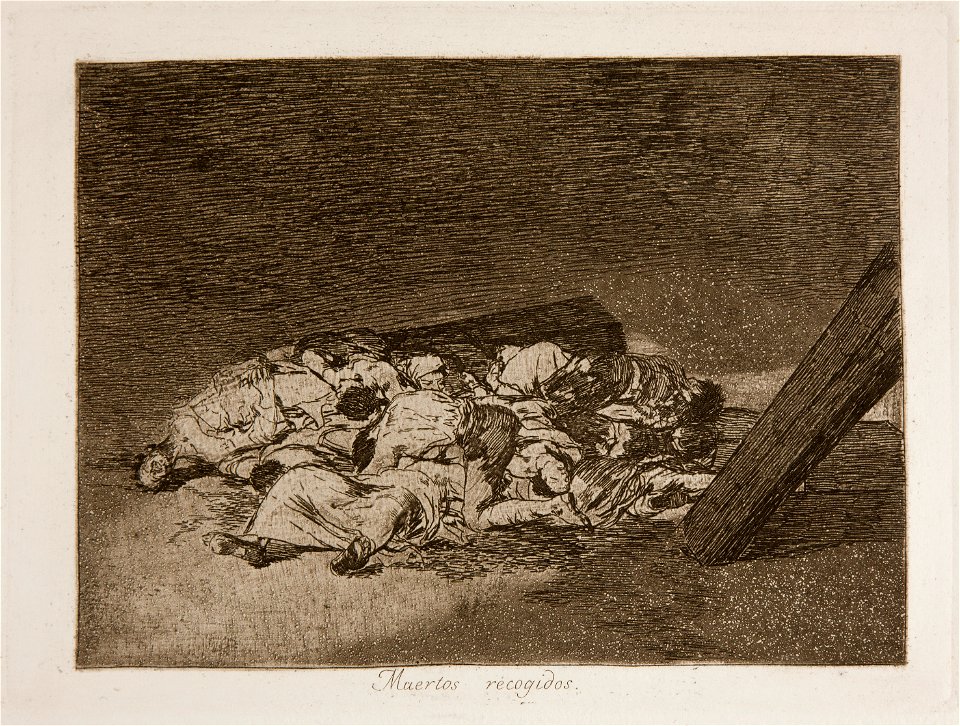 Prado - Los Desastres de la Guerra - No. 63 - Muertos recogidos