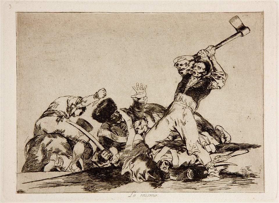 Prado - Los Desastres de la Guerra - No. 03 - Lo mismo