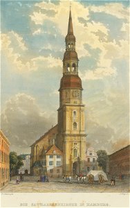 PPN787620688 Hamburgisches Album Die Catharinenkirche In Hamburg (1860)