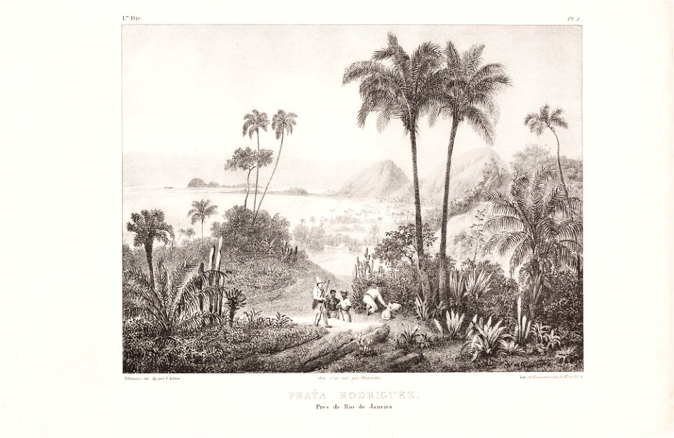 Praÿa Rodriguez. Près de Rio de Janeiro, da Coleção Brasiliana Iconográfica