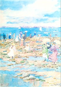 Prendergast Maurice Summer Visitors 1897. Free illustration for personal and commercial use.