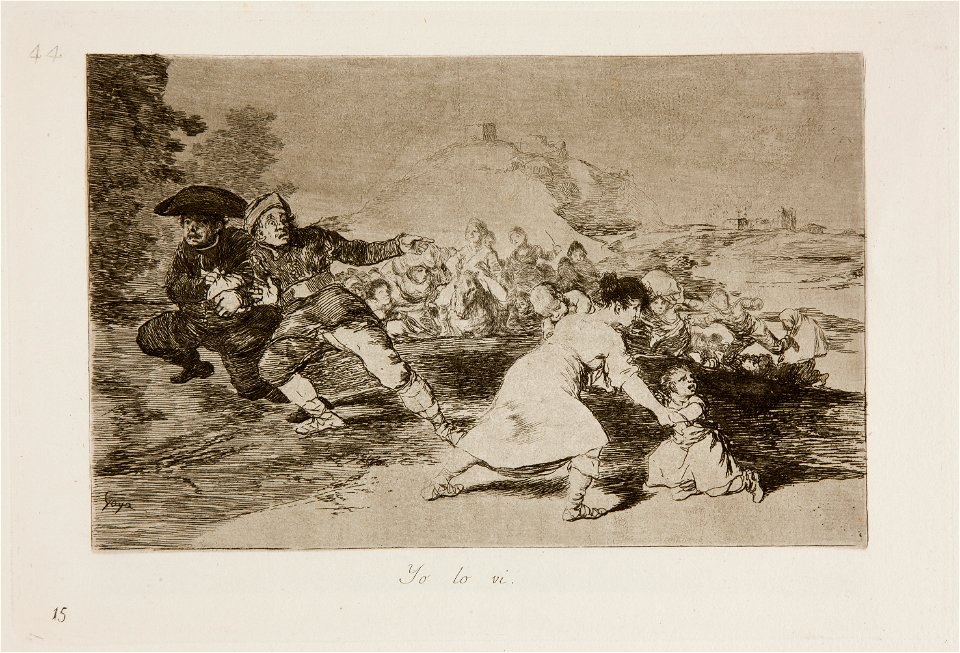 Prado - Los Desastres de la Guerra - No. 44 - Yo lo vi