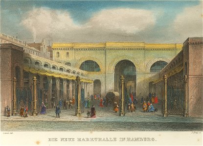 PPN787620688 Hamburgisches Album Die Neue Markthalle In Hamburg (1860)