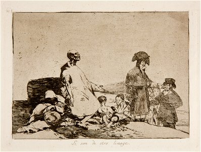 Prado - Los Desastres de la Guerra - No. 61 - Si son de otro linage
