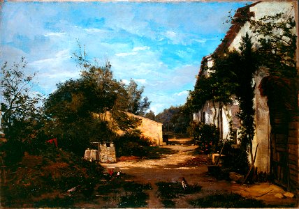 Pradelles Hippolyte - Entrée de ferme (1878)