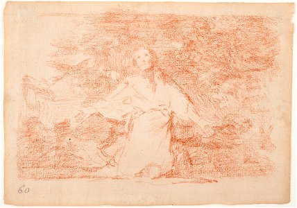 Prado - Los Desastres de la Guerra - preparatory drawing - No. 01 - Tristes presentimientos de lo que ha de acontecer