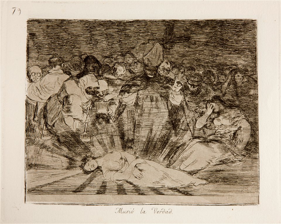 Prado - Los Desastres de la Guerra - No. 79 - Murió la Verdad