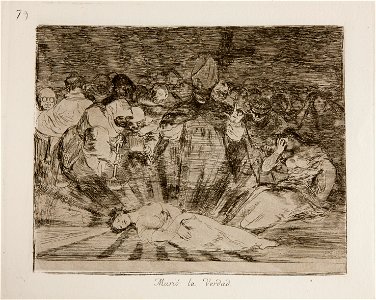 Prado - Los Desastres de la Guerra - No. 79 - Murió la Verdad