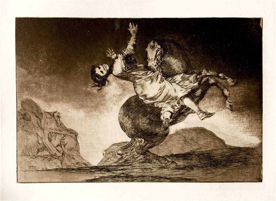 Prado - Los Disparates (1864) - No. 10 - El caballo raptor