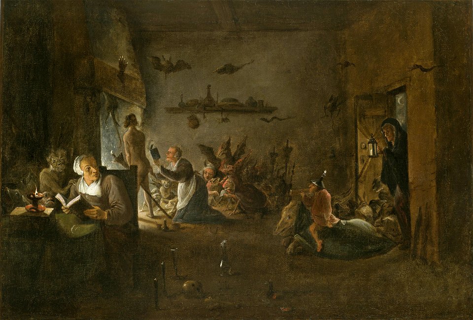 Preparation For The Witches Sabbath David Teniers Ii Free Stock