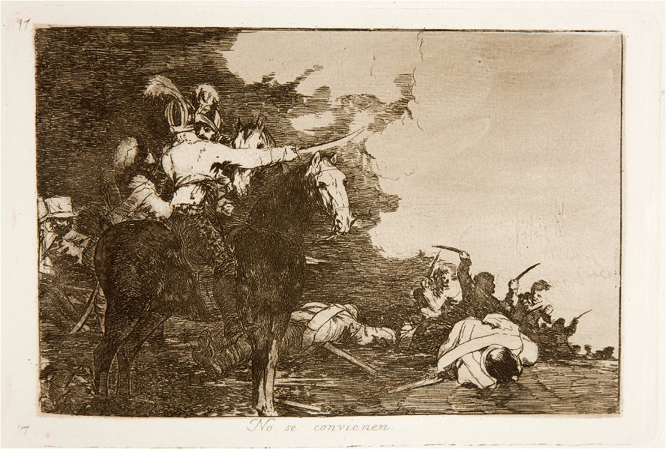 Prado - Los Desastres de la Guerra - No. 17 - No se convienen