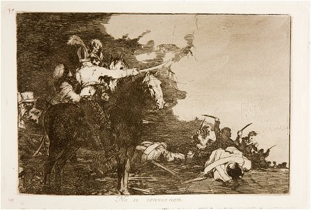 Prado - Los Desastres de la Guerra - No. 17 - No se convienen