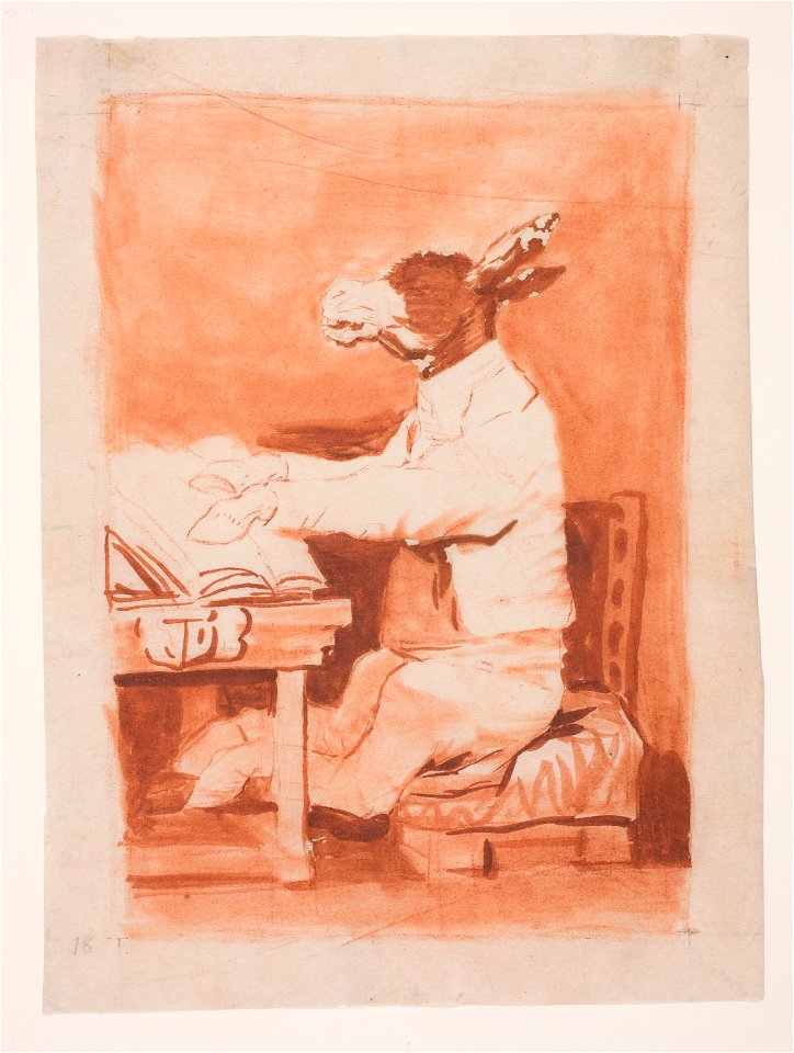 Prado - Los Caprichos - preparatory drawing - No. 39 - Asta su Abuelo