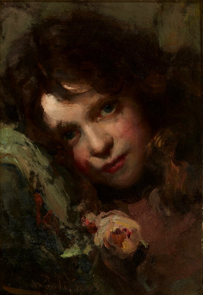 William Pratt - Study of a head (1893)