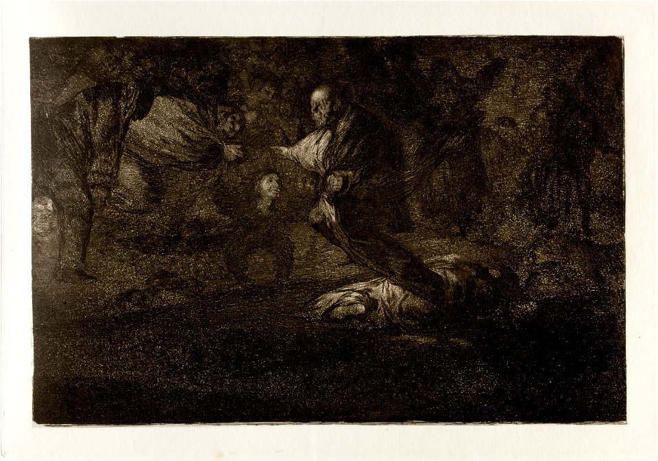 Prado - Los Disparates (1864) - No. 18 - Disparate fúnebre
