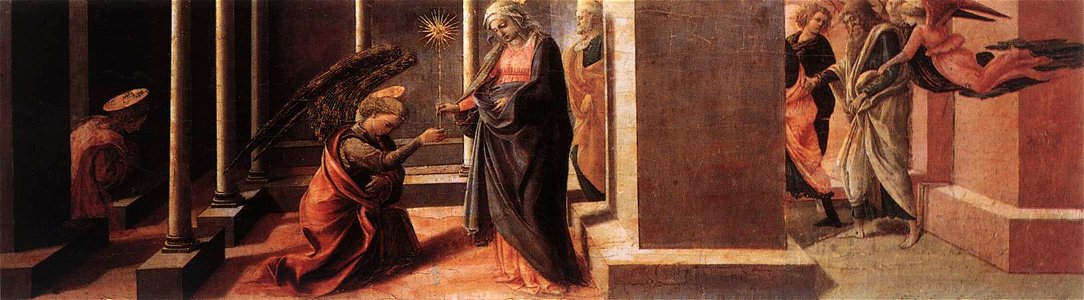 Predella pala barbadori, uffizi, 01