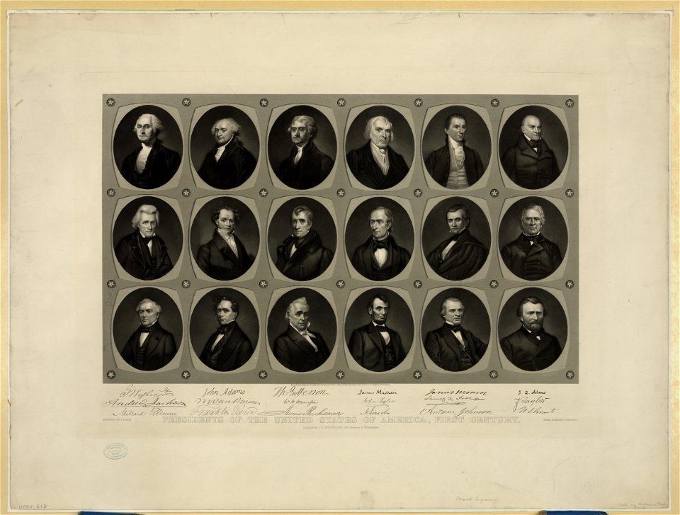 Presidents of the United States of America, first century LCCN2003679731