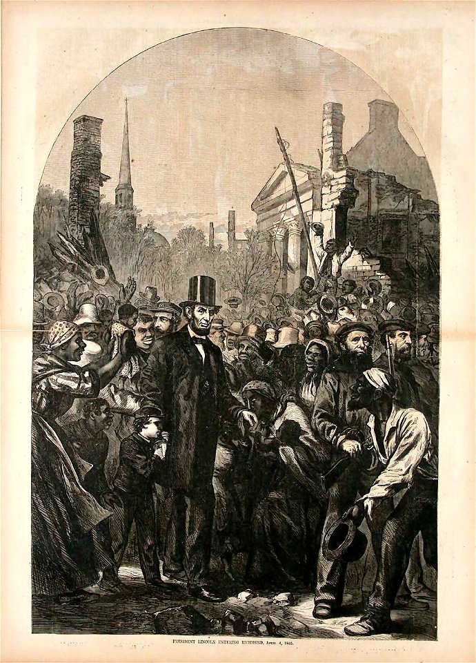 President Lincoln Entering Richmond (April 1865)