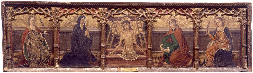 Predela del retablo de San Miguel, San Jerónimo y Santa Margarita (Museo de Bellas Artes de Valencia)
