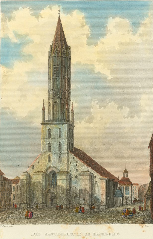 PPN787620688 Hamburgisches Album Die Jacobikirche In Hamburg (1860)