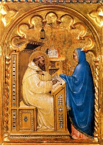 Prato Polyptych, The Virgin Appears to Saint Bernard (2)