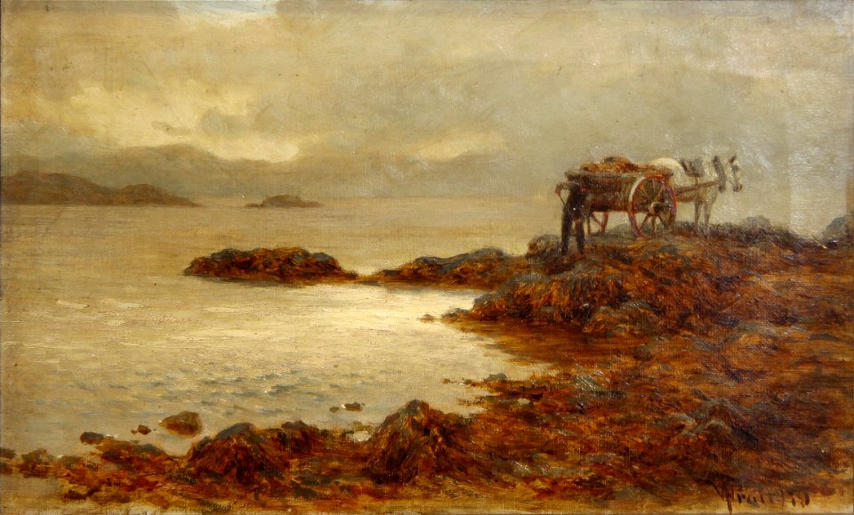 William Pratt - The Kelp Collectors on the shore of the Fife (1919)