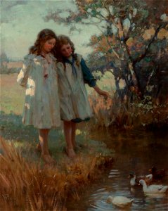 William Pratt - The duck pond (1918)