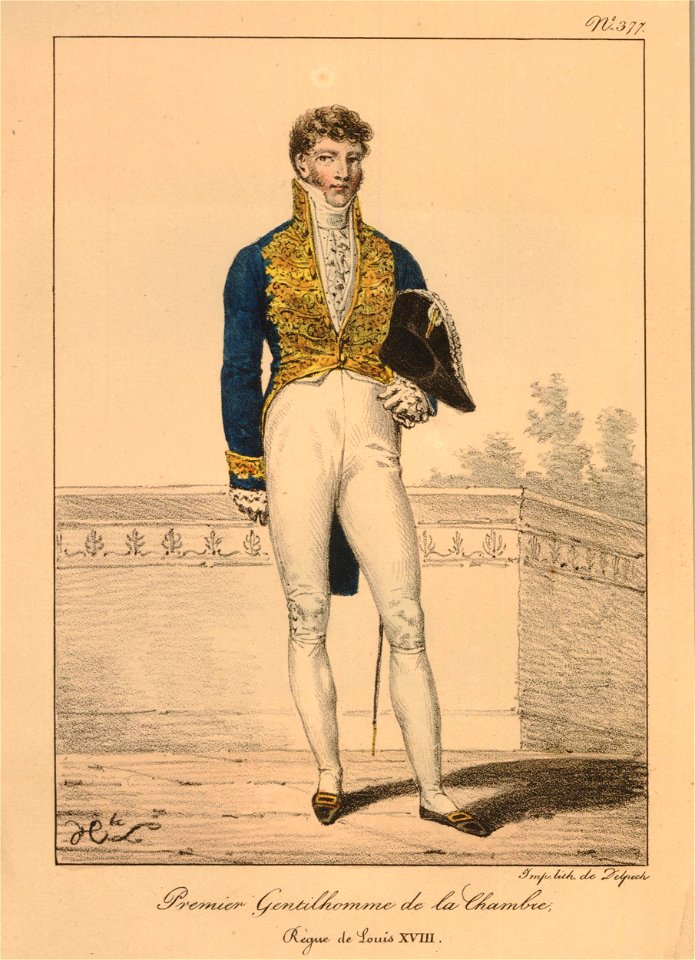 Premier Gentlhomme de la Chambre - Regne de Louis XVIII (BM 1866,0308.111)