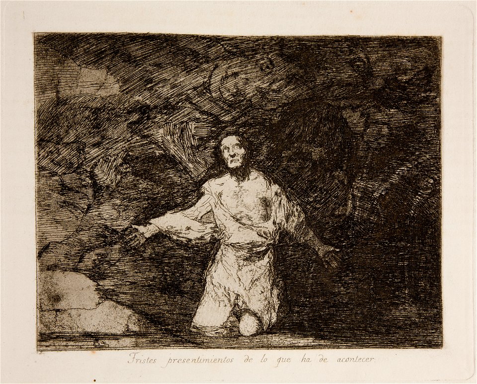 Prado - Los Desastres de la Guerra - No. 01 - Tristes presentimientos de lo que ha de acontecer
