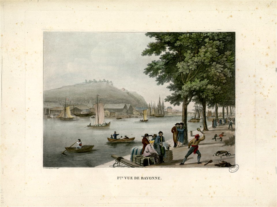 Première vue de Bayonne - Fonds Ancely - B315556101 A GARNERAY 001