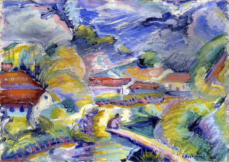 Preston Dickinson - Untitled Landscape - 1966.78.2 - Smithsonian American Art Museum
