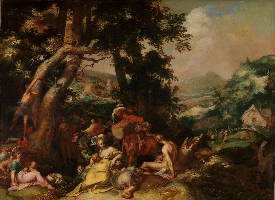 Prediking van Johannes de Doper Rijksmuseum SK-A-3746