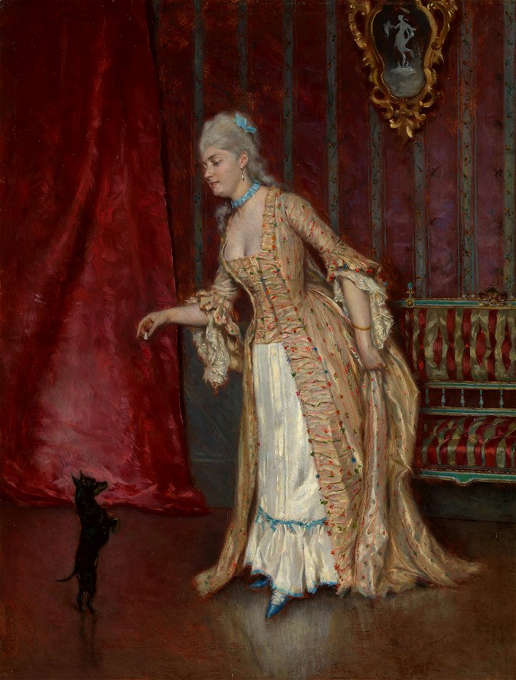Previously attributed to Alfred Emile Leopold Stevens (1823-1906) - Standing Figure of a Woman - RCIN 406612 - Royal Collection
