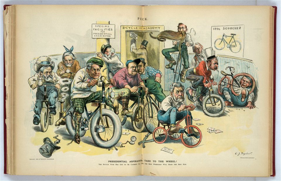 Presidential aspirants take to the wheel! - C.J. Taylor. LCCN2012648635