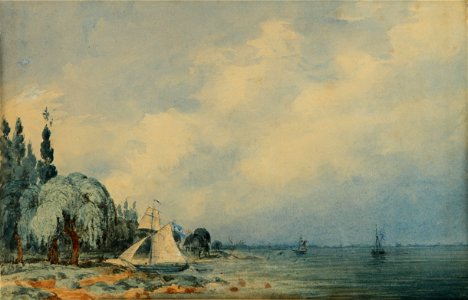 Prilidiano Pueyrredon - Paisaje de la costa (San Isidro) - Google Art Project (479392)