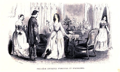 Première entrevue d'Agricol et d'Adrienne Gavarni