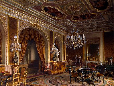 Premazzi. Mansion of Baron Stieglitz. The Main Study. 1869