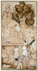 Prince and retinue visit an ascetic's hut (6125075656)