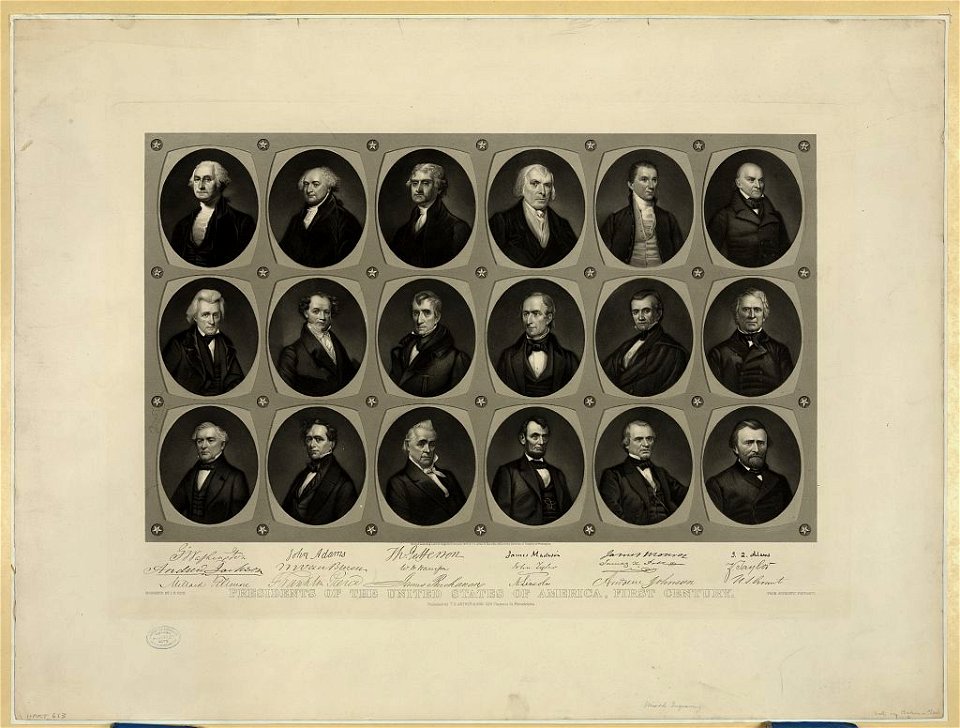 Presidents of the United States of America, first century LCCN2003679731