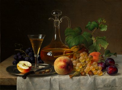 Emilie Preyer - Früchtestillleben (1873)