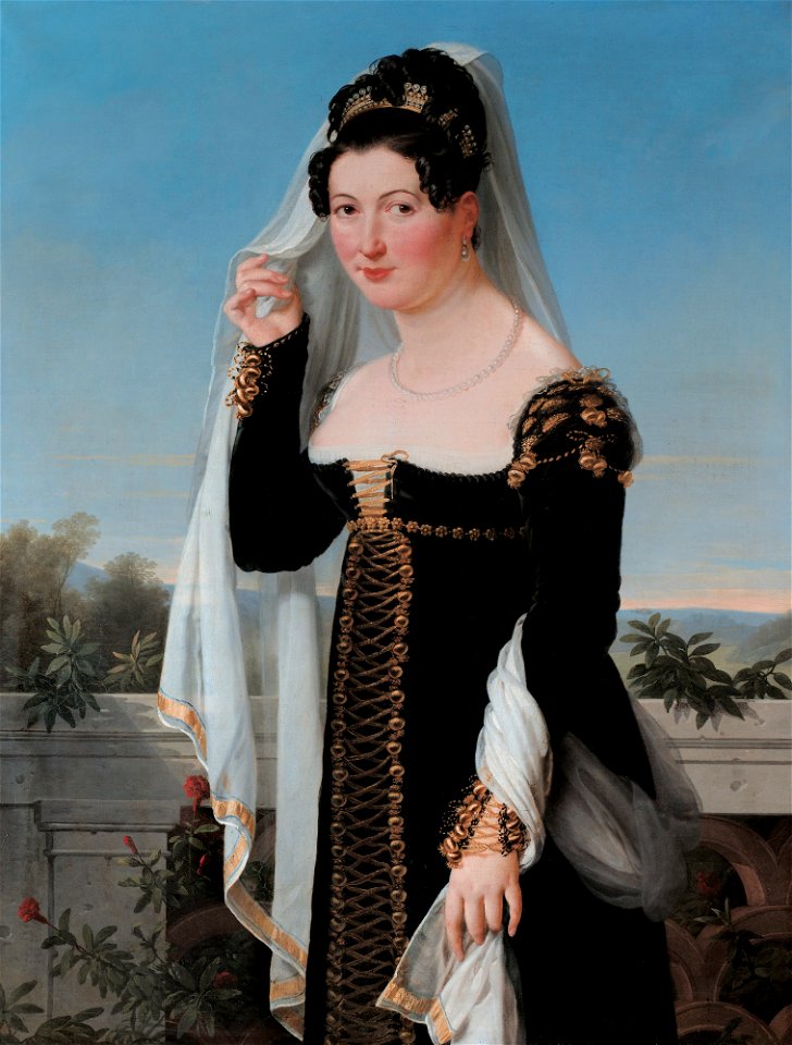 Presumed portrait of Adelheid von Anhalt-Bernburg, Duchess of Oldenburg, by German school of 1820